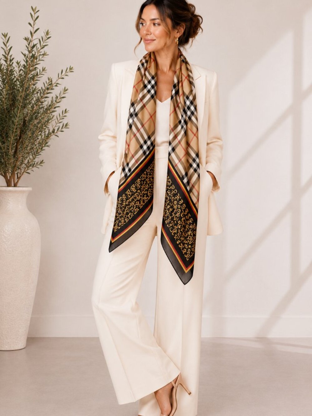 100% Mulberry Silk Scarf Shawl Wrap 70x35 NWT